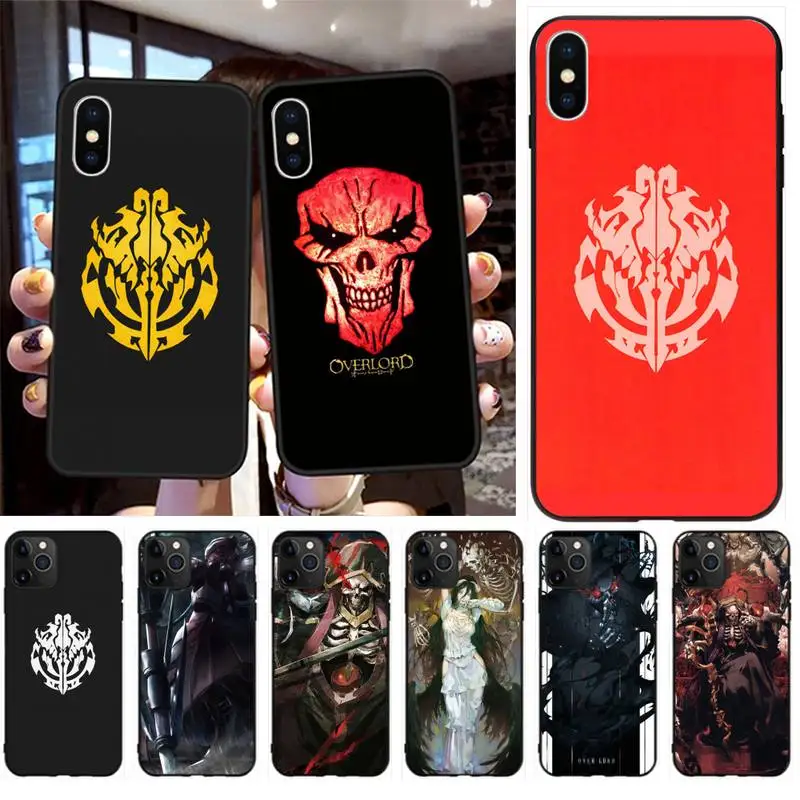 

Cartoon Overlord skull mask Phone Case for iPhone 11 pro XS MAX 8 7 6 6S Plus X 5S SE 2020 XR case
