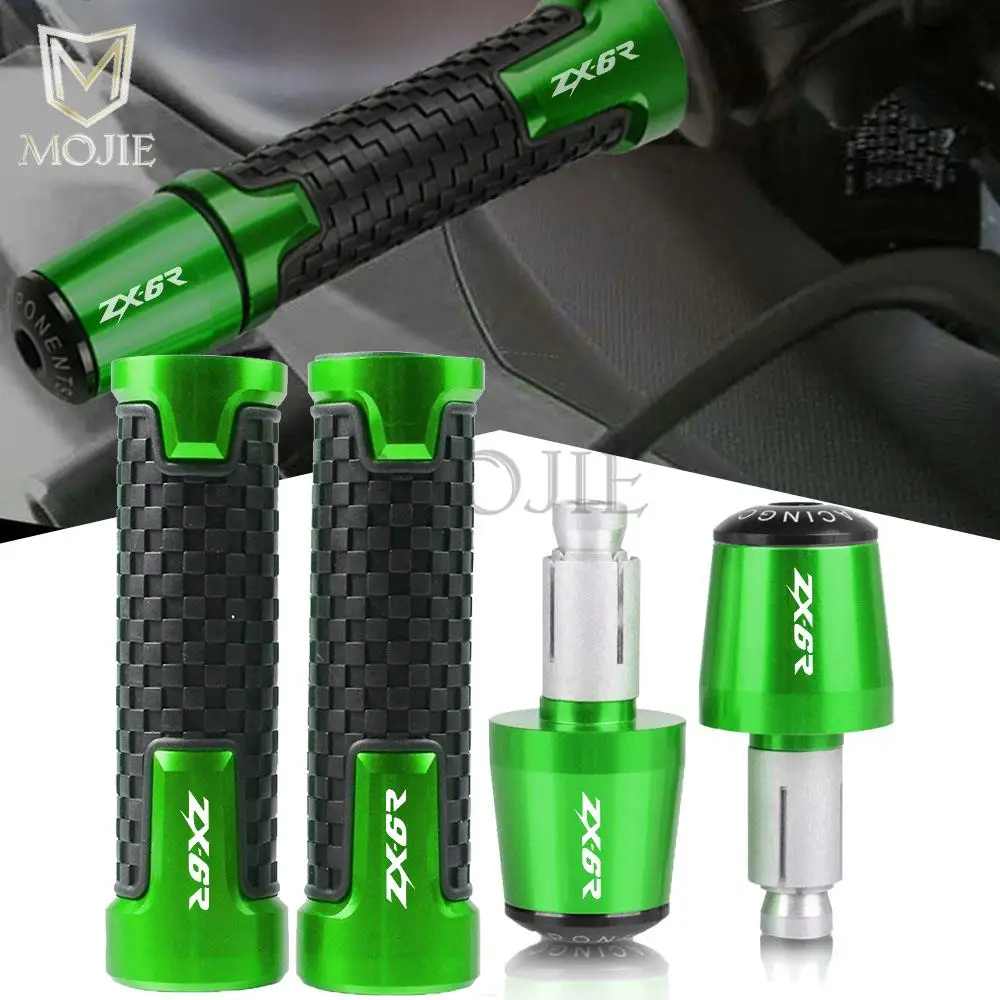 

For Kawasaki ZX6R zx6 r ninja 2000-2016 2017 2018 2019 2020 2021 Motorcycle Handlebar Grip Handles handle hand bar grips ends