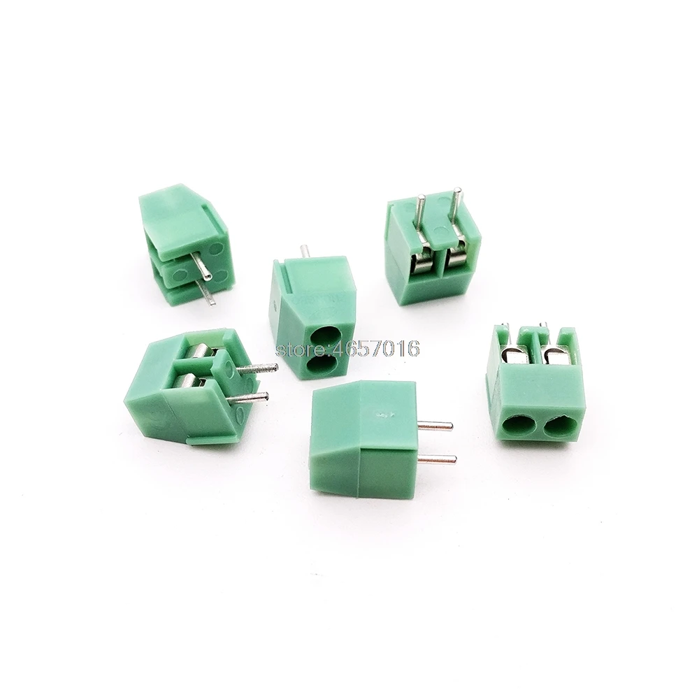 

100 шт KF350-3.5-2P KF350 2Pin 3,5 мм прямой контакт PCB винтовой клеммный блок ROHS