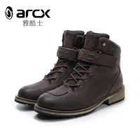 arcx motorcycle boots leather retro martin boots motocross boots motorcycle touring riding boots with shell protection