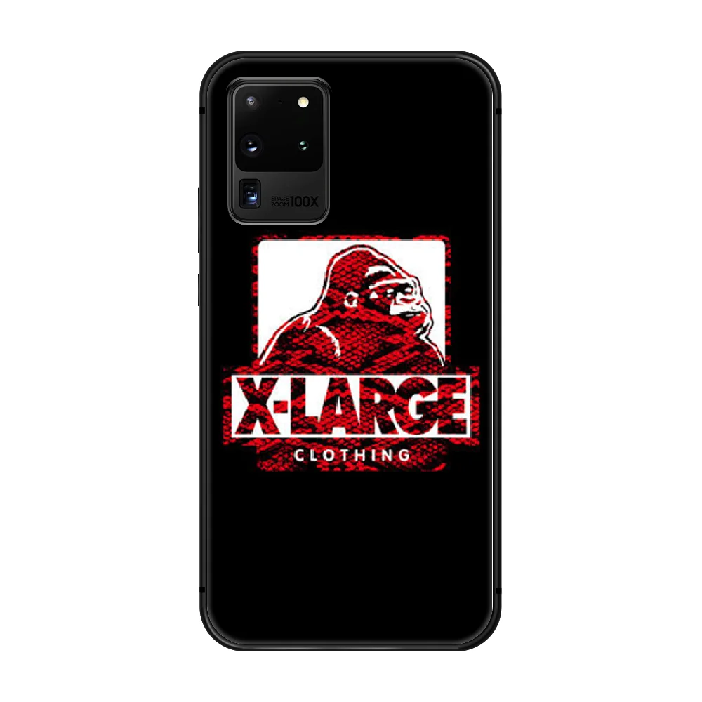 

Street fashion X-LARGE Phone Case Cover Hull For Samsung Galaxy S 6 7 8 9 10 e 20 edge uitra Note 8 9 10 plus black shell 3D