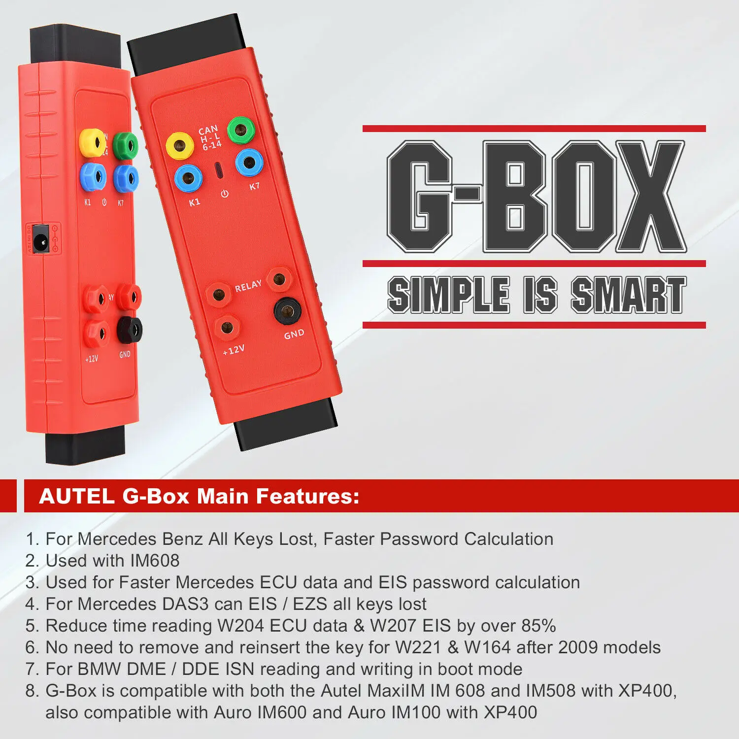 Autel MaxiIM IM608 ключевой программирующий программист инструмент G BOX2 APB112 смарт ключ