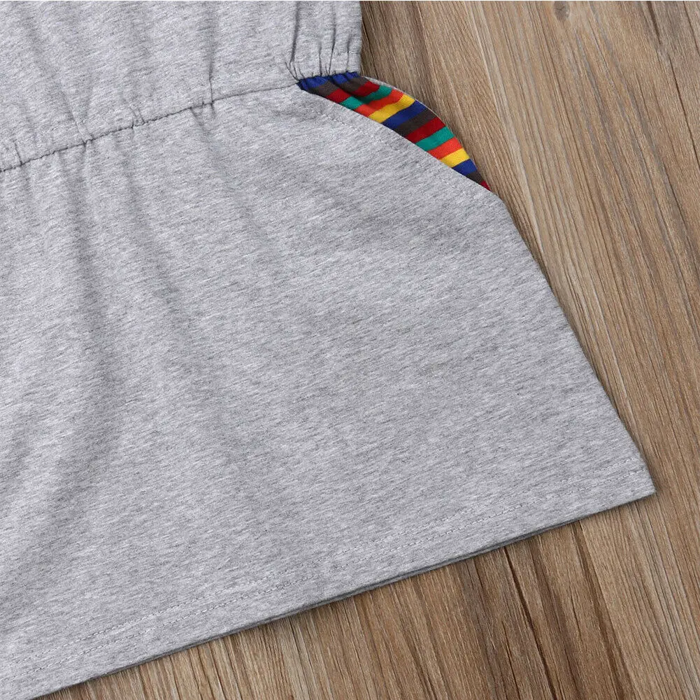 Новый комплект из 2 предметов: майка и шорты в полоску для маленьких мальчиков