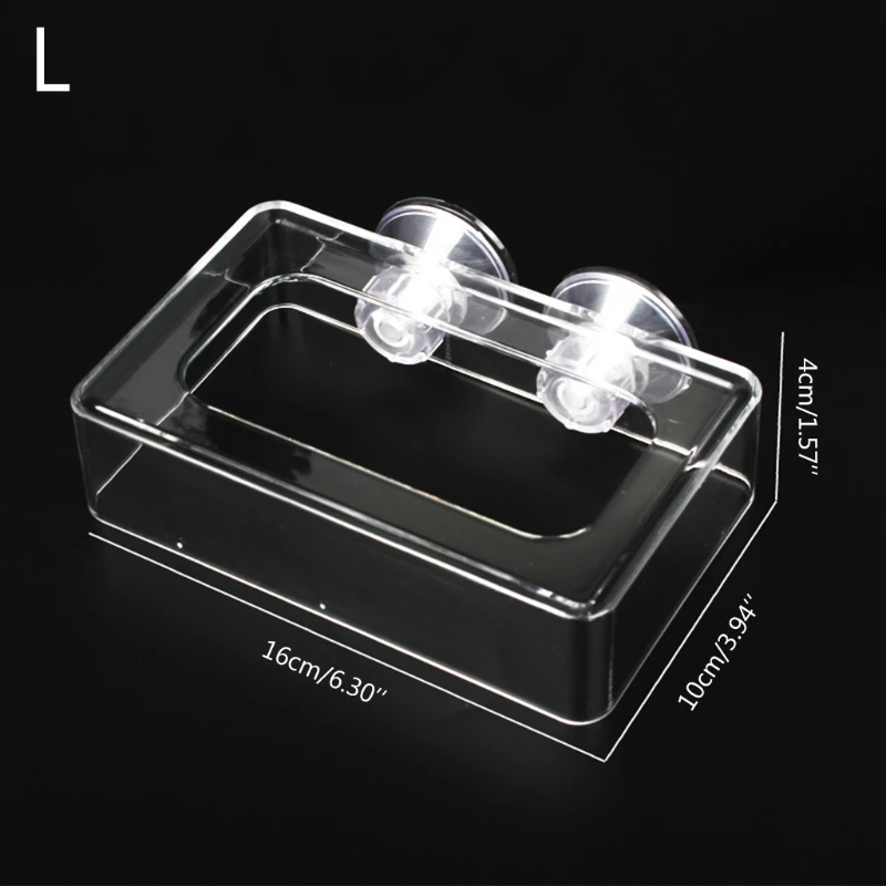 

Aquarium Arcylic Square Float Feeder Ring Suction Cup Betta Fish Food Feeding