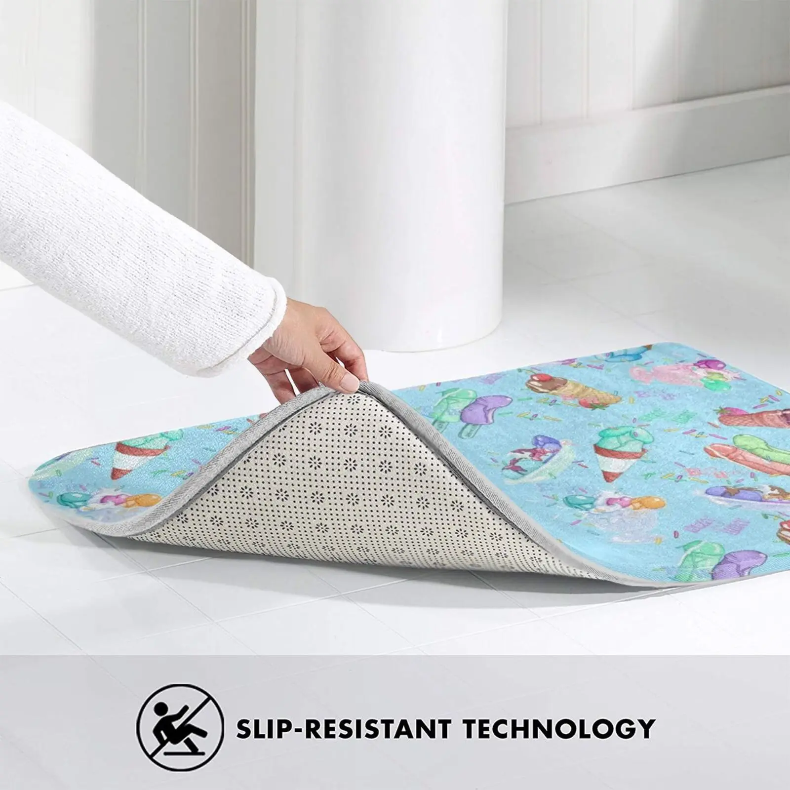 Бить тепла (синий) коврик ковер анти-скольжение Спальня входная дверь стильная