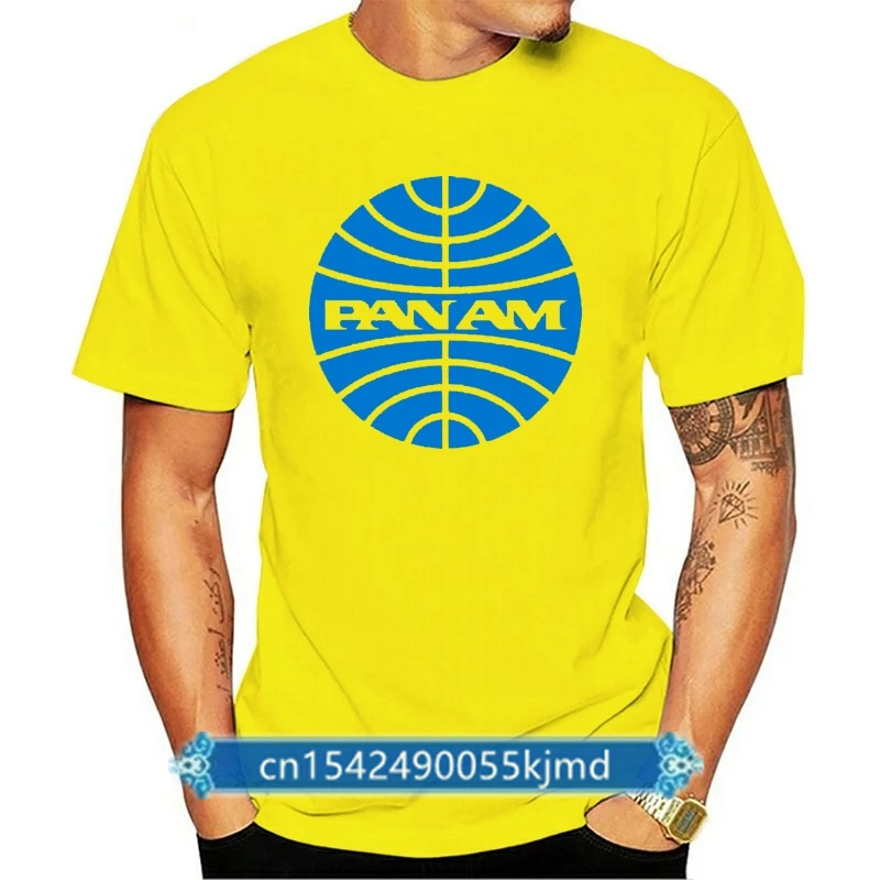 

T Shirt Z0480 Pan Am Vintage Airlines Flight Usa America New York Fun Cool Ggg24