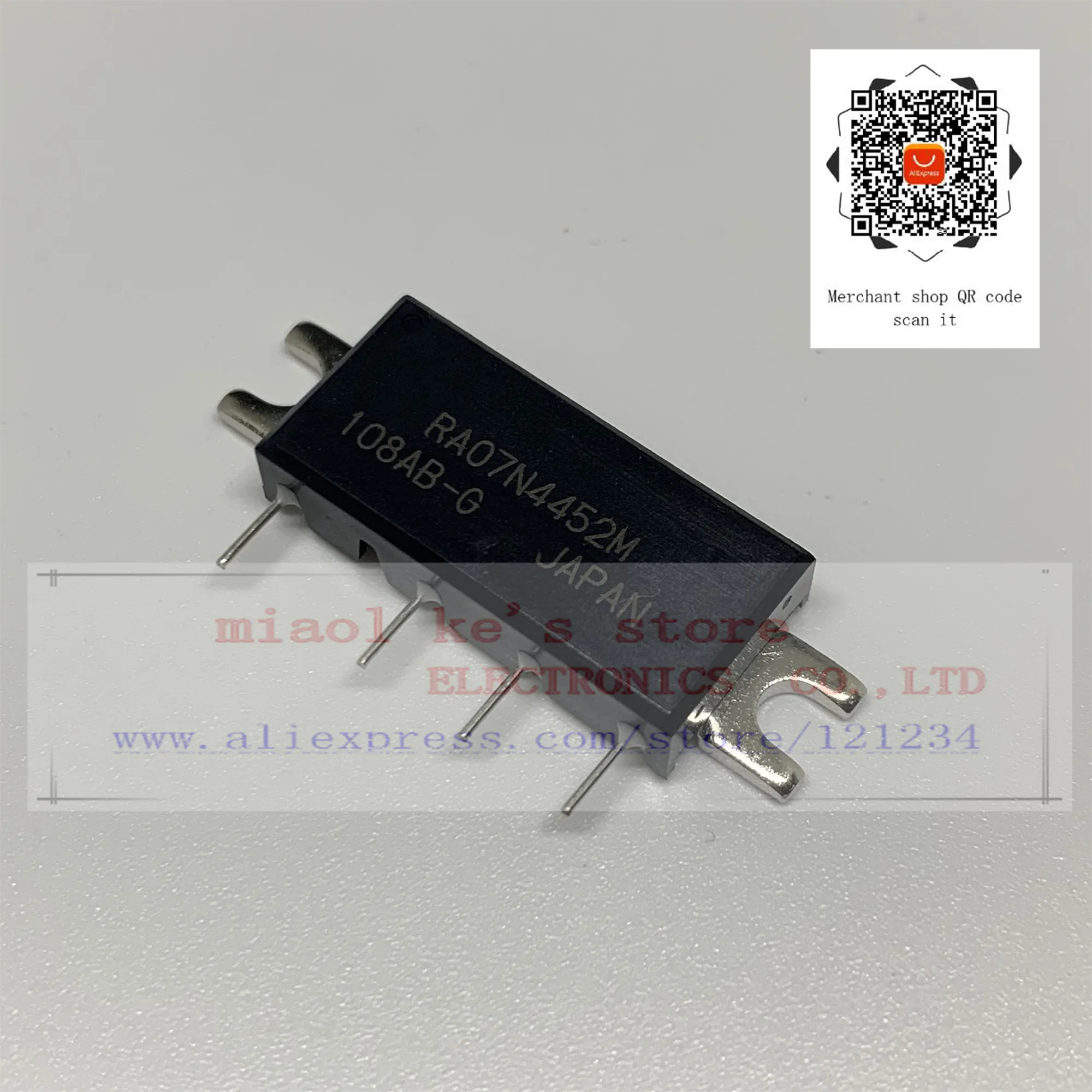 100% Новый оригинал: RA07N4452M 101 [440 520 MHz 7 5 W 9 6 V 2 Stage Amp. Для портативного радио]|module rf|module
