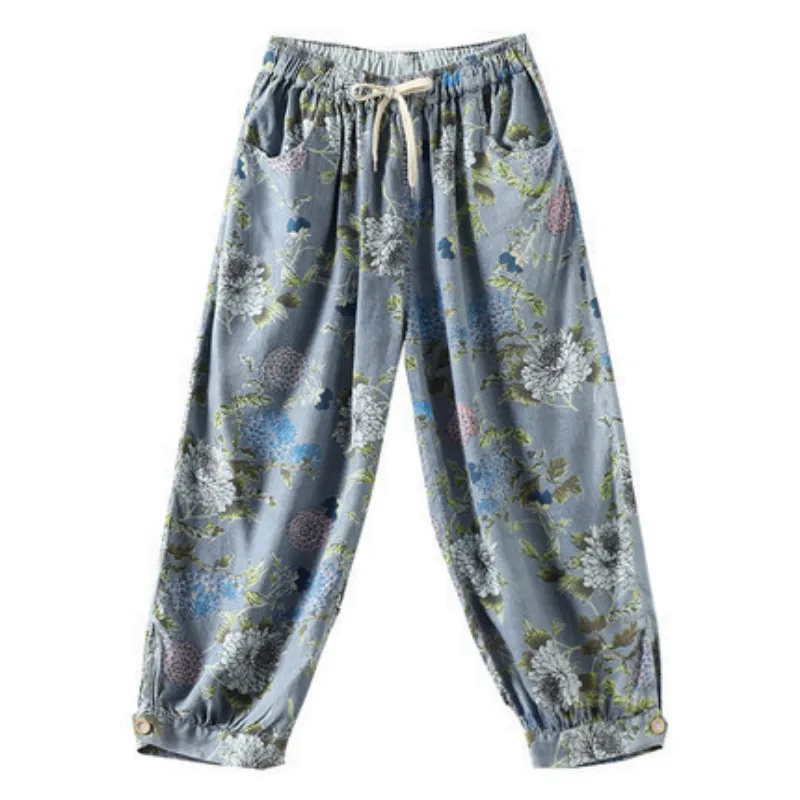 Женские джинсовые брюки Max LuLu повседневные эластичные штаны в китайском стиле с