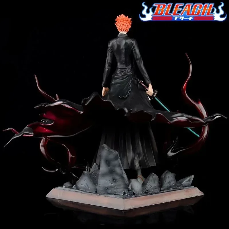 

30cm Japanese Anime Bleach Kurosaki Ichigo PVC Action Figure GK Replace FaceKurosaki Ichigo Collection Model Toy Doll