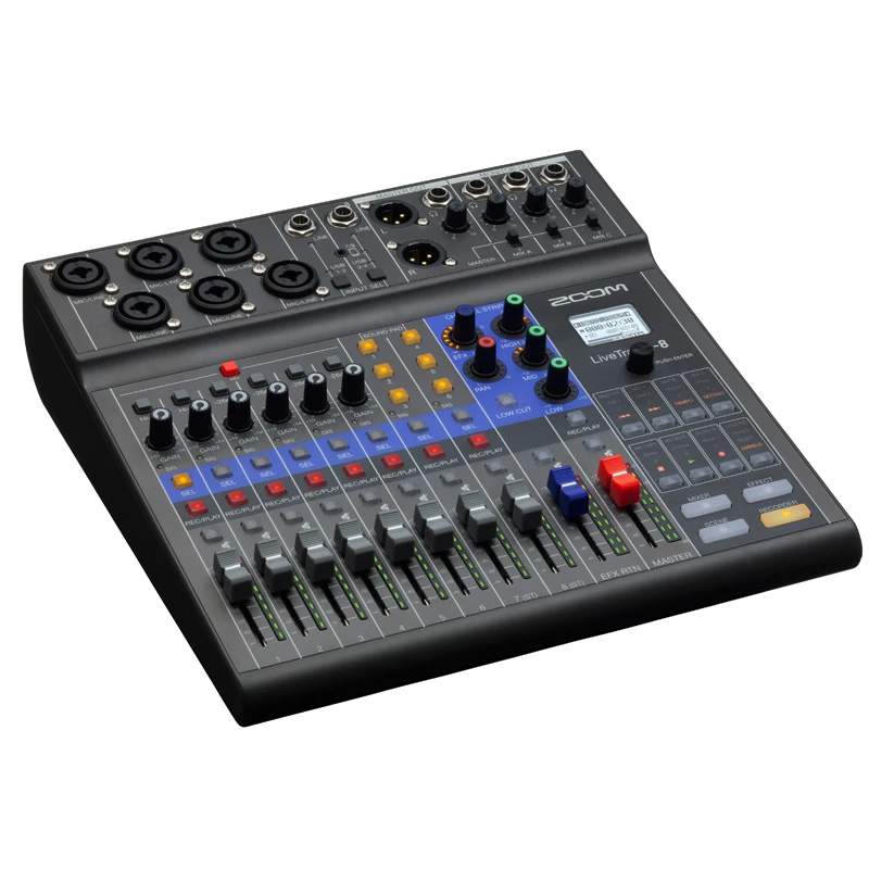 ZOOM LiveTrak L-8 миксер/Диктофон 8-канальный Миксер для смешивания мониторинга и записи