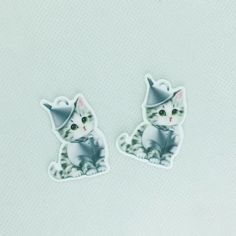 10 шт./лот плоский задник для кошек полимерные Кабошоны аксессуары телефонов