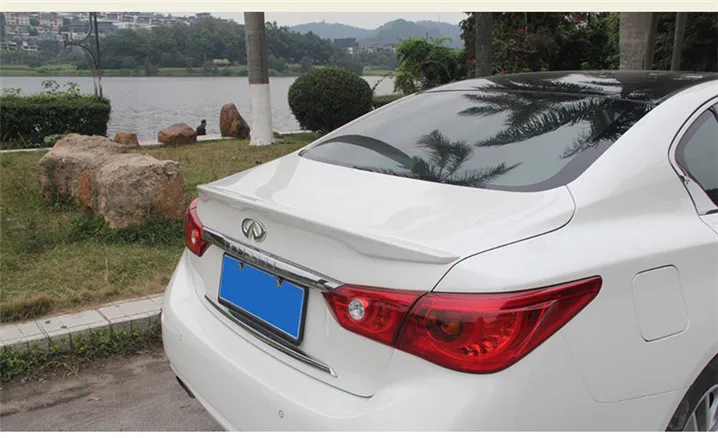 Для Infiniti Q50 Q50L спойлер спортивный ABS Материал заднее крыло автомобиля праймер
