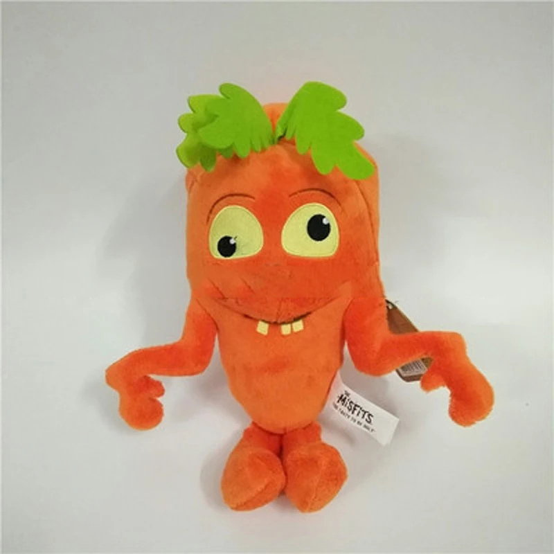 carrot 25cm Добро пожаловать, тыква, ананас, плюшевая игрушка, банан, цветная капуста, черника, фрукты, овощи, мягкая кукла, подарок на день рождения, Рождество, для детей - Цвет: carrot 25cm