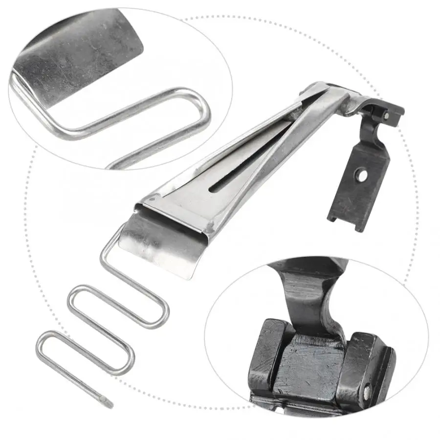 Прижимная лапка с переплетением Двойная игла швейная машина Свернутый Край