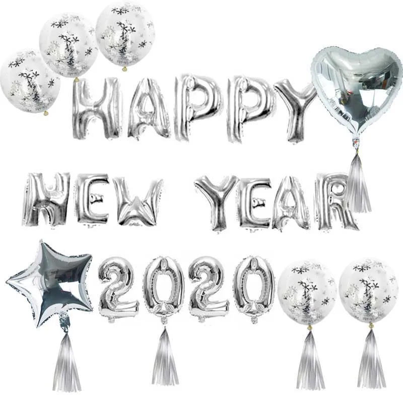 balloon kit-B 16 дюймов счастливый Новогодний набор воздушных шаров год вечерние украшения воздушный шар Счастливого Рождества украшения для дома navidad - Цвет: balloon kit-B