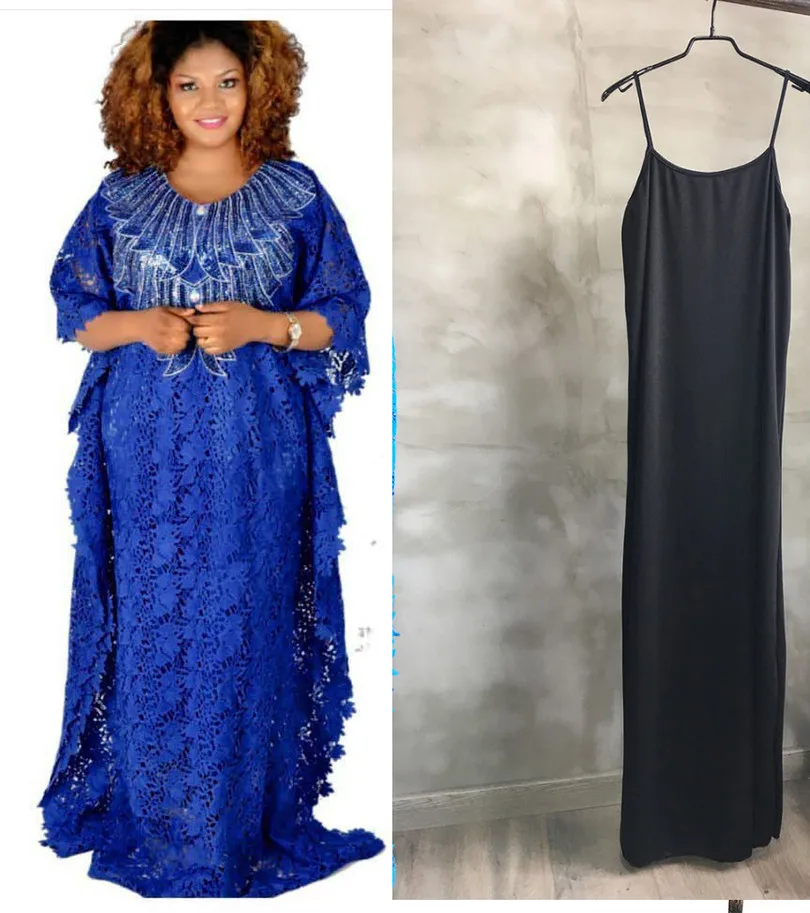 Африканские платья большого размера для женщин модная Водорастворимая