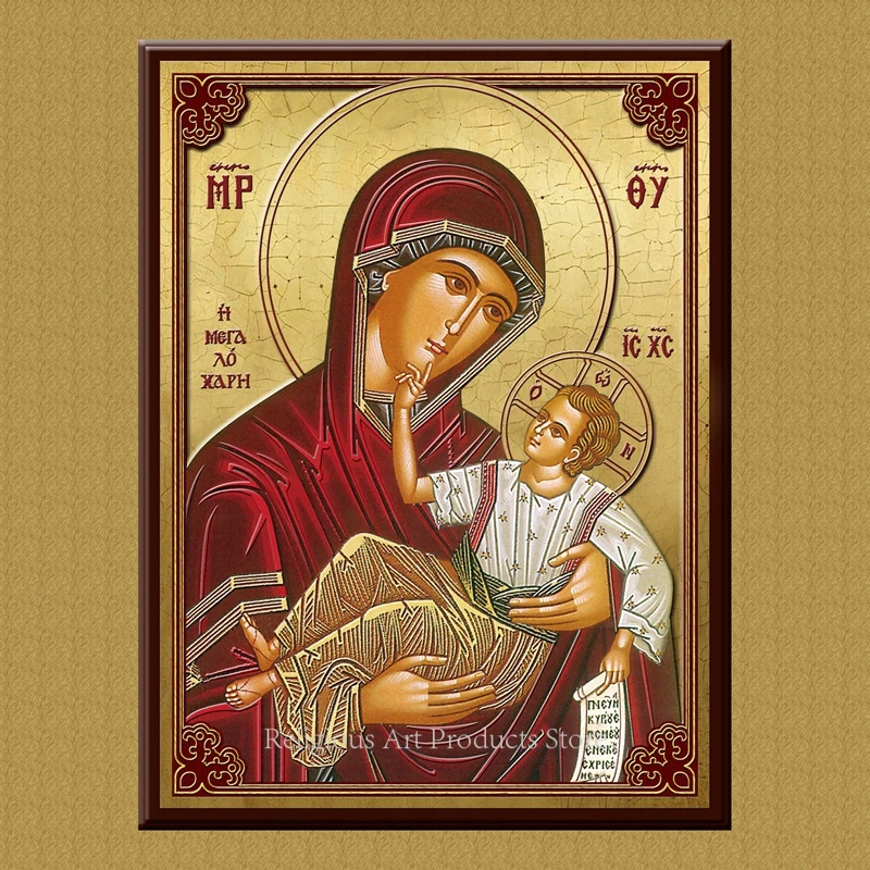 Деревянные резная картина статуи Иисуса нашей леди статуэтки и скульптуры