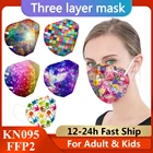 Многоразовая маска для лица KN95 с цветочным принтом, Пылезащитная маска для взрослых, одобренная fpp2, дышащая маска ffp2 Maska KN95MASK