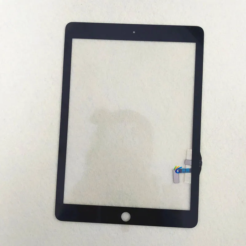 Черный Для iPad Air 1 iPad 5 сенсорный экран дигитайзер Переднее стекло дисплей Сенсорная панель Замена A1474 A1475 A1476 клей+ инструмент - Цвет: Черный