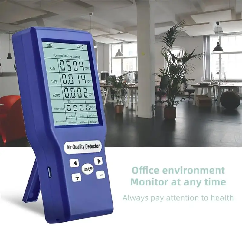 

Multifunctional Air Quality Tester Digital CO2 Sensor Ppm Meters Mini Carbon Dioxide Detector Air Quality Monitor Gas Detector