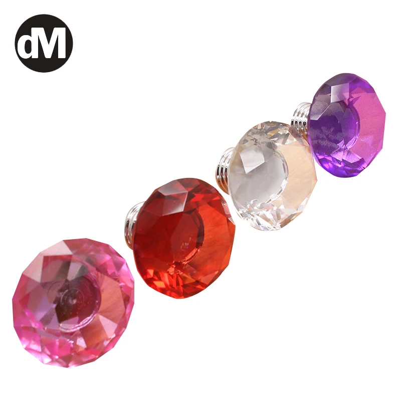 

DM 10pcs/Set 4 Colors Diamond Glass Crystal Door Handles Drawer Pulls Cabinet Knobs Cupboard Handles Furniture Fitting Kits 2021