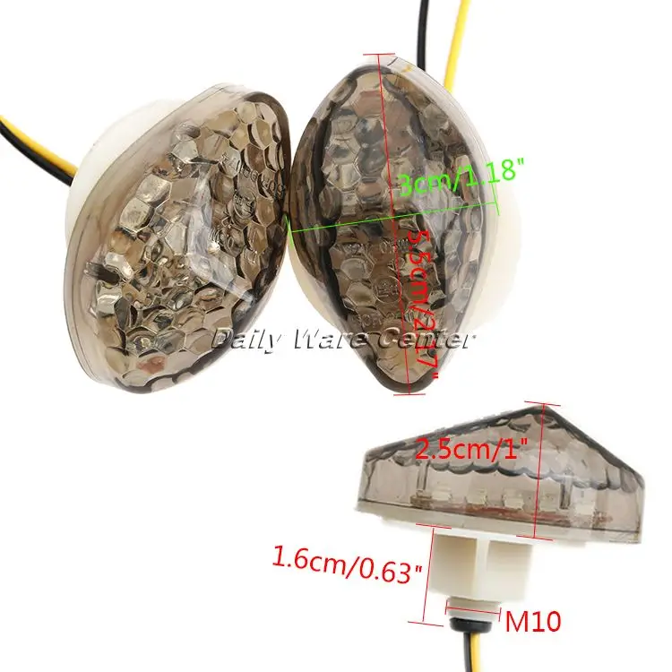 Указатели поворота для мотоцикла универсальные светодиодные указатели 1 пара Honda