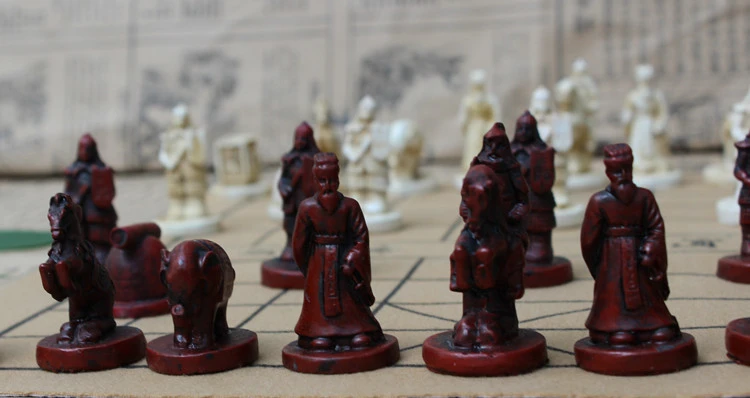 Шахматная доска игры новое качество Традиционный китайский Набор для игры в шахматы смолы шахматные части мягкая шахматная доска архаизмы ретро