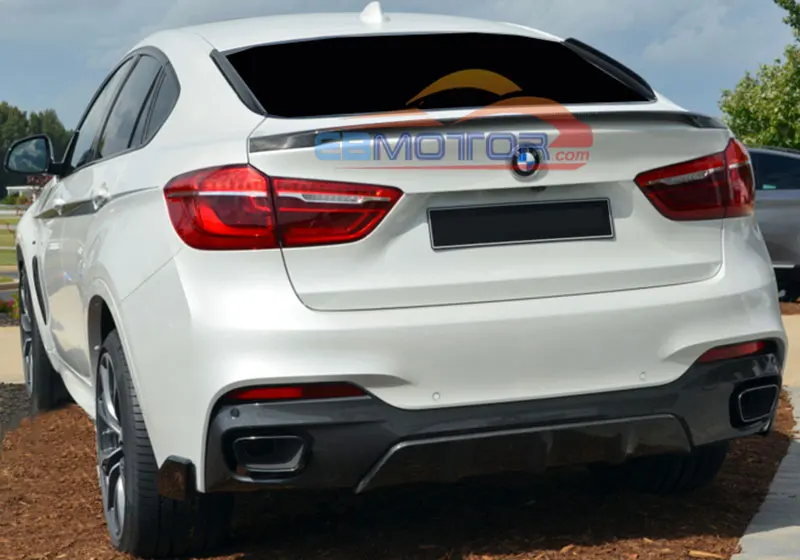 Настоящий рассеиватель задней губы из углеродного волокна для BMW F16 X6 M Sport 2014UP