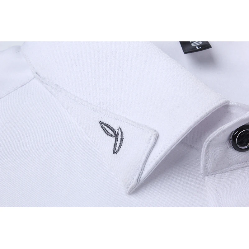 Против морщин и нежелезной вышивки мода Blusa Camisa Social Masculina Dudalina короткий рукав Slim Fit рубашка мужская одежда с цветочным рисунком