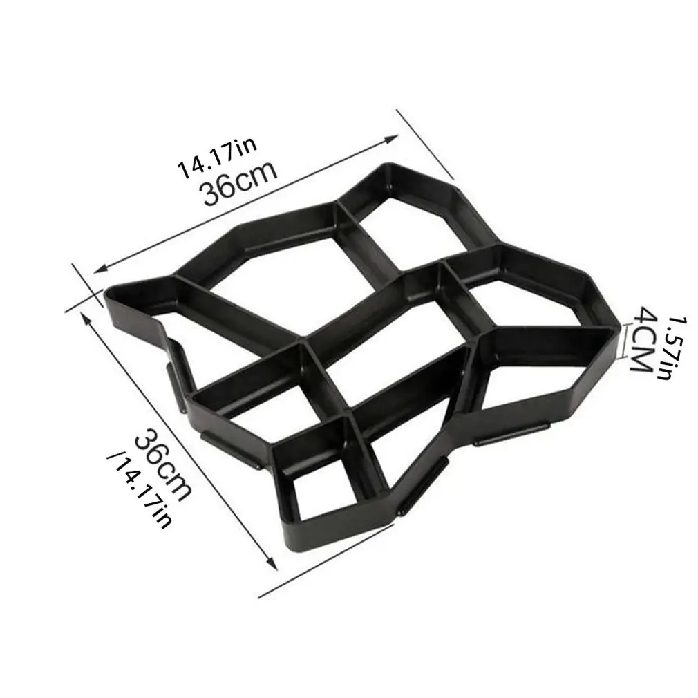 

New DIY Plastic Path Maker Mold Paving Cement Brick Molds Stone Floor Road Concrete Molds Pavement For Garden Home Patio Maker