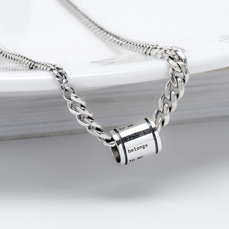 YIZIZAI Fashion Silver Color Tiny Dainty Necklace Letter Round bead pendant Jewelry for Women Girlfriend Gift | Украшения и