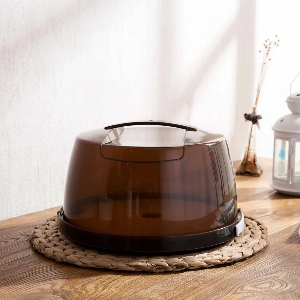 Полипропиленовая круглая коробка для выпечки хранения десертов с ручкой чехол