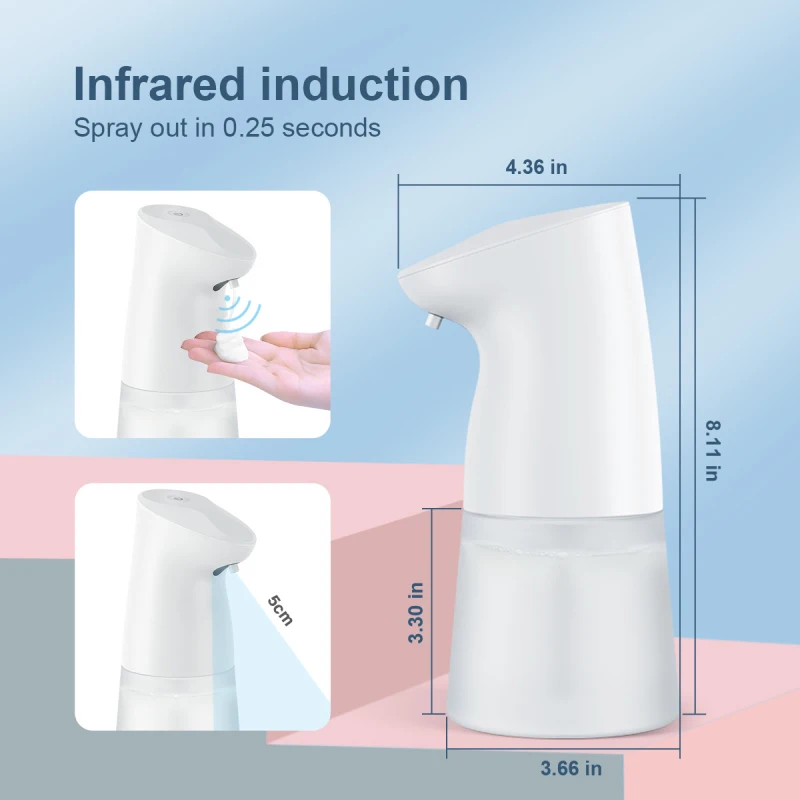 

2021 New Touchless Automatic Soap Dispenser Infrared Induction Sensor Hand Washer Hand Sanitizer Kitchen Bathroom Accessories