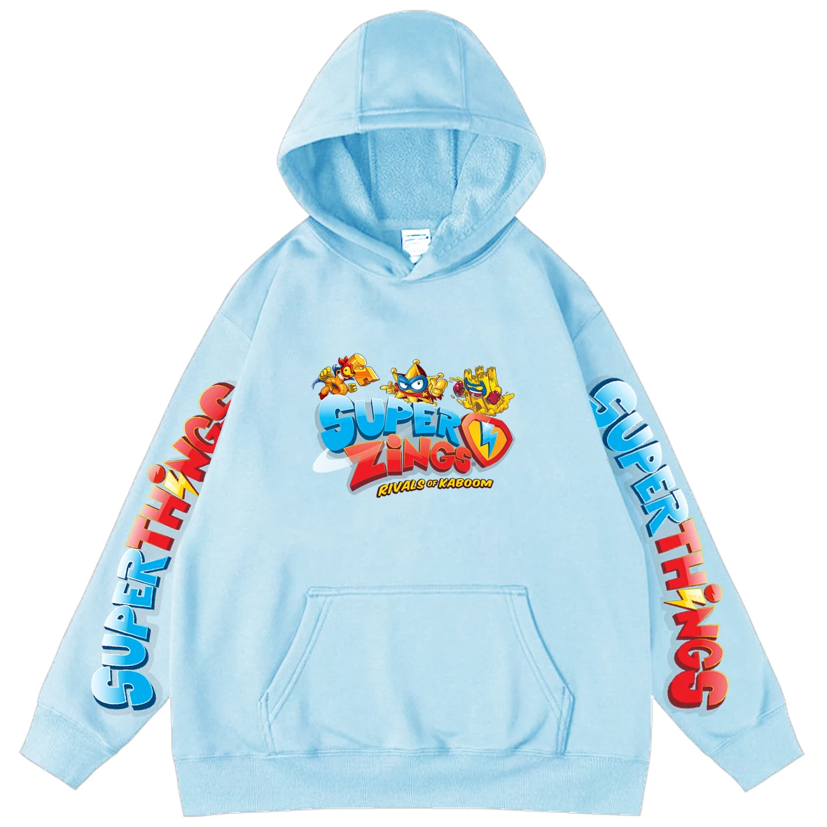 

Cuff Printing Sweatshirt Superzings Cartoon Teen Hoodie Streetwear Hoodies Men Hip Hop Oversized Hooded Tracksuits Outwear Hood