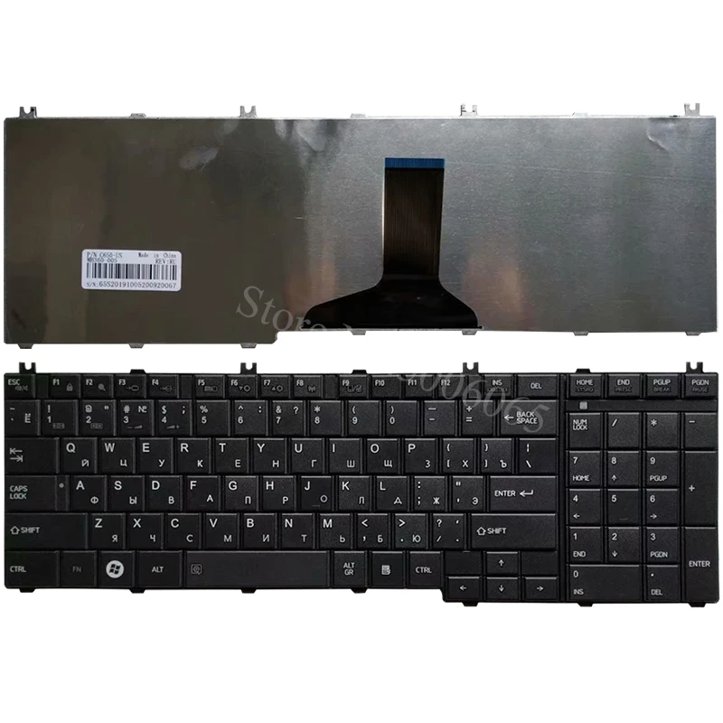 Новая русская клавиатура для ноутбука Toshiba Satellite L655 L655D C655 C655D C660 C660D C650D L650 C670 L650D L755 Клавиатура черного цвета