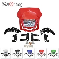 universal motorcycle headlight headlamp fairing farol de milha para moto for honda crf xr 150 230 250 450 dirt bike