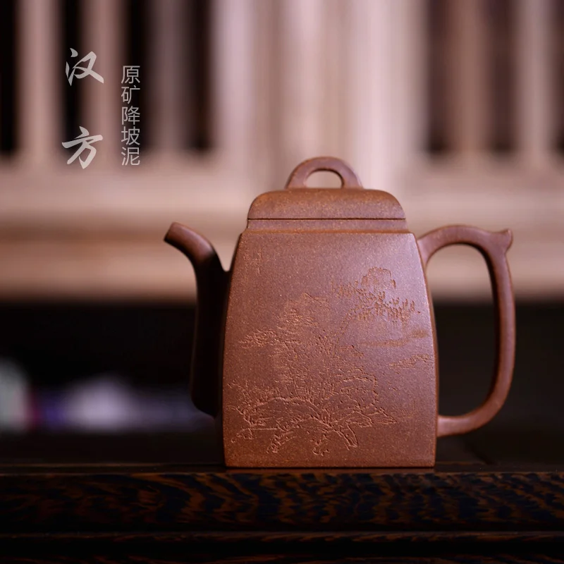 

★[undressed ore down slope mud] all hand yixing recommended famous zisha teapot Chinese prescription