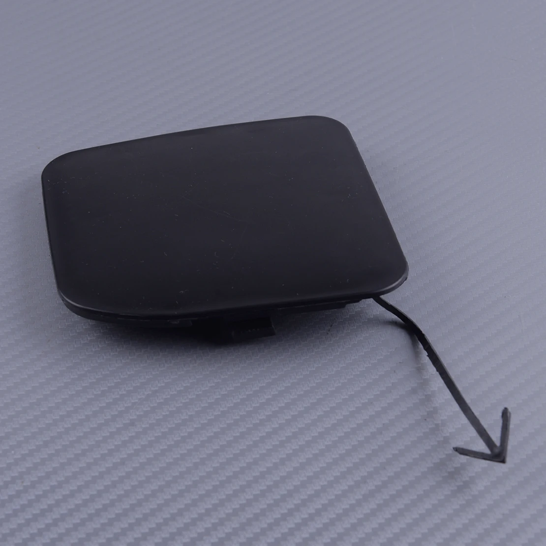 DWCX Автомобиль Черный ABS Неокрашенный передний бампер буксировочный крюк