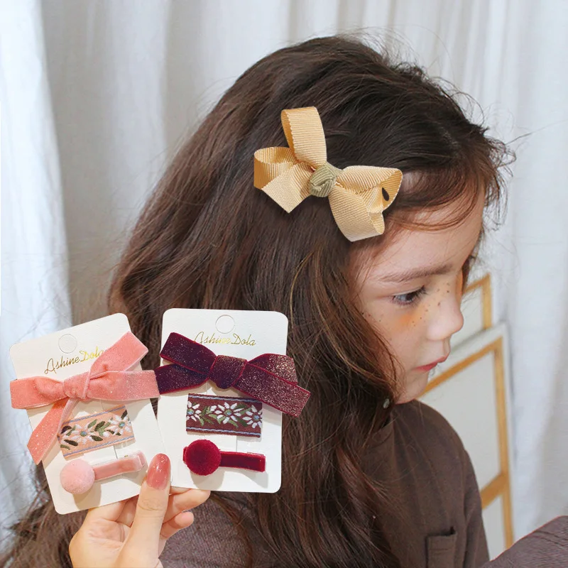 

2/3 шт./набор, заколки для волос с бантом