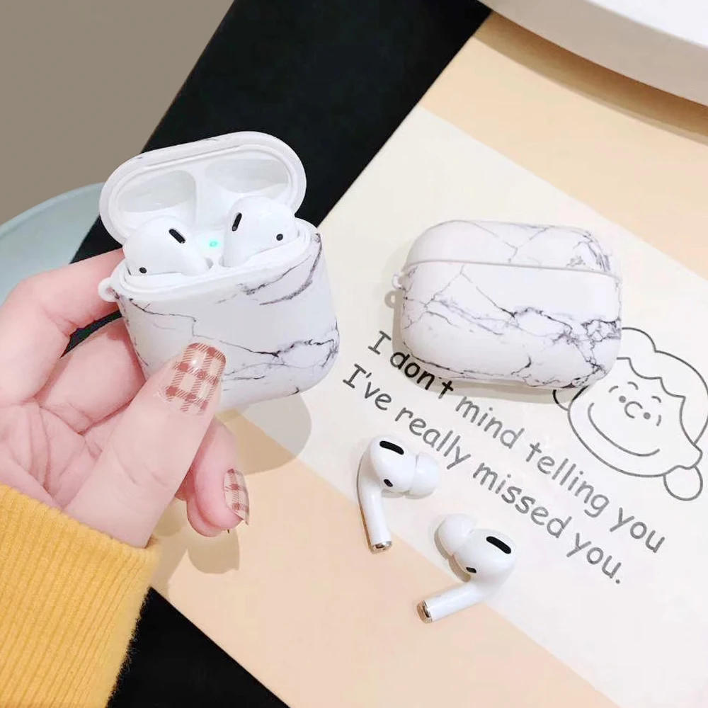 Жесткий чехол с узором для Apple Airpods Pro беспроводных Bluetooth наушников Air Pods