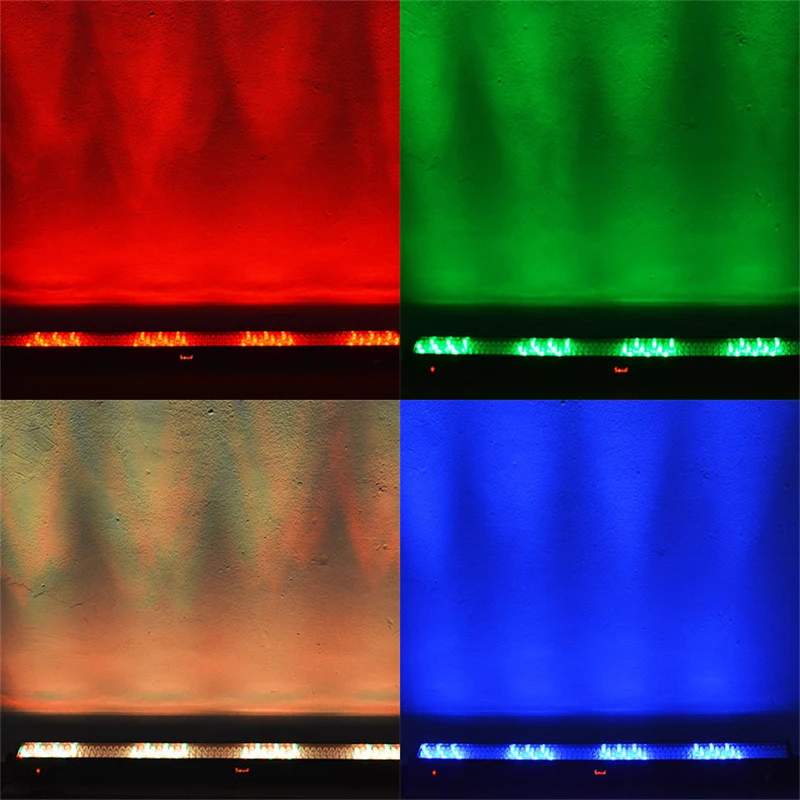 

Newest Disco DJ Bar Light 216pcs LED Wall Washer Light 110-240V Rows Multi Color DMX Programmable Led Wash Bar Back light