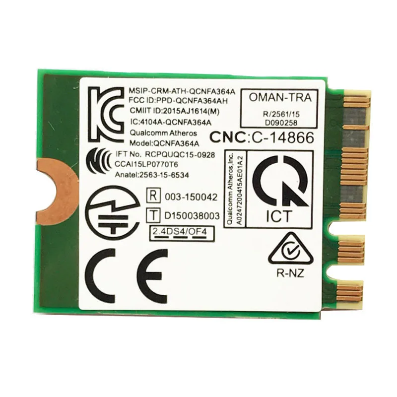 Для MSI GT72/GT80/GS60/GE62/GE72/PE60/PE70 для Dell Alienware 13 R2 17 Killer 1535 Atheros QCNFA364A 802.11Ac NGFF Card | Компьютеры