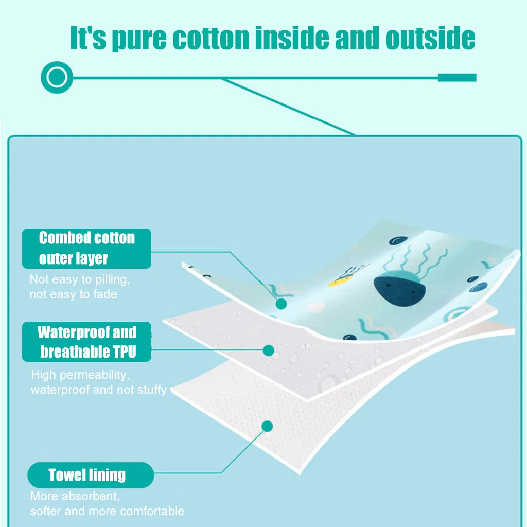 Детские Водонепроницаемые трусики для подгузников 2 в 1 удобные детские шорты