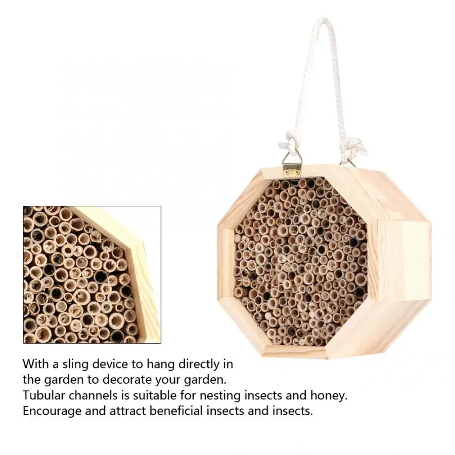 Деревянный домик пчела в виде насекомых деревянный гнездо для отеля уличное