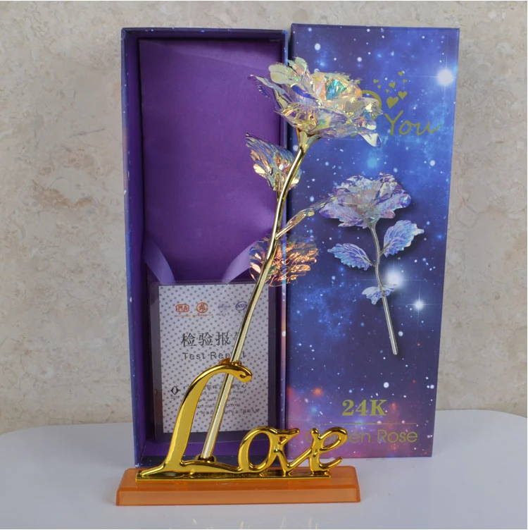 Галактическая роза с сердечком вечная светящаяся Хрустальная шар День Святого Валентина матери годовщина