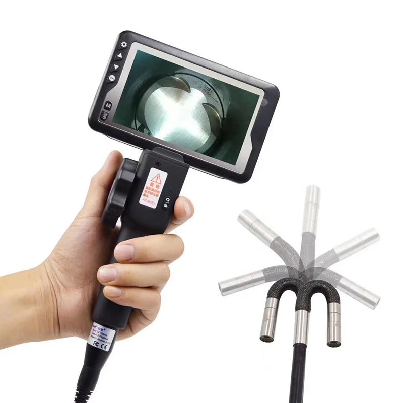 Review Two-Way Articulating Borescope Videoscope Inspection Camera with 8MM 4.5 “LCD Monitor for Automotive Aircraft Mechanics
