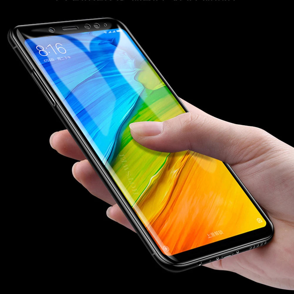 9D край Полное покрытие экран закаленное стекло на для Xiaomi Redmi 5 Plus 5Plus Стекло Note 4X 4 X