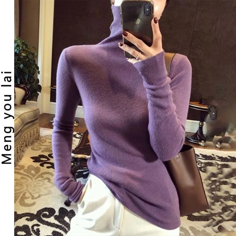 

Осенне-зимний плотный свитер с воротником-хомутом в японском ретро-стиле