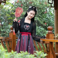 Free shipping Three pieces of Chinese style chiffon with Chinese style
