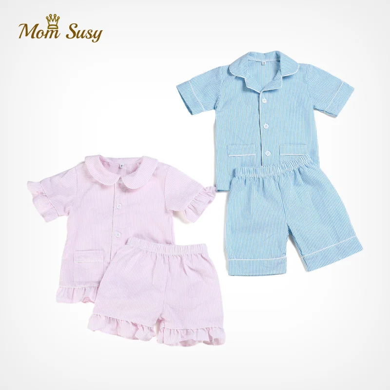 Пижамные комплекты для маленьких мальчиков и девочек летняя детская одежда сна